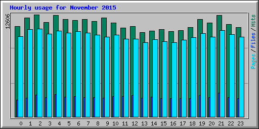 Hourly usage for November 2015