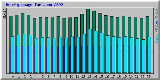 Hourly usage for June 2022