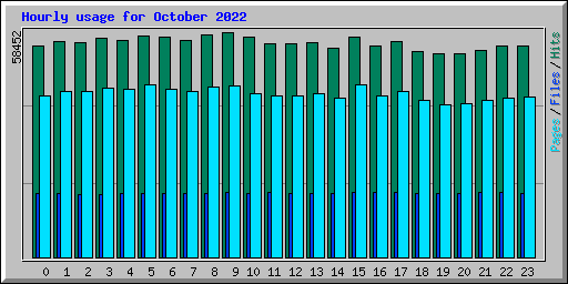 Hourly usage for October 2022