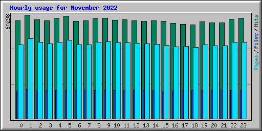 Hourly usage for November 2022