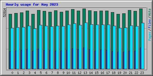 Hourly usage for May 2023